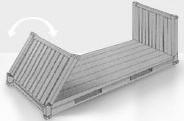 20' flat rack collapsible container / 20' CF