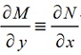 Уравнение в полных дифференциалах