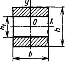 Сечение из двух равных прямоугольников